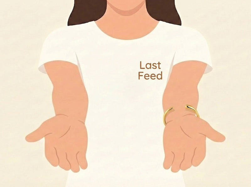 Wear the bracelet on the side you last fed